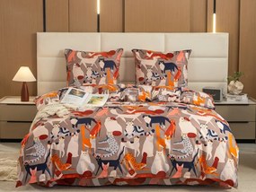 Lenjerie de pat din microfibra CATMOSPHERE colorata Dimensiune lenjerie de pat: 2 buc 70 x 90 cm | 200 x 220 cm