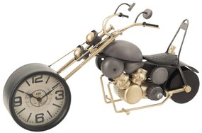 Ceas Motocicleta, Metal, Gri Auriu, 13x46.5x20 cm