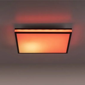 Plafonieră LED RGBW dimabilă JUST LIGHT. 14110-18 MARIO BLACK LED/19,5W/230V + telecomandă