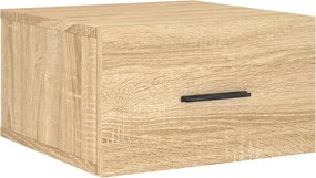 vidaXL Noptieră de perete, stejar sonoma, 35x35x20 cm