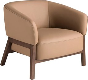 Fotoliu LUX design italian, Piele Naturala, Brown