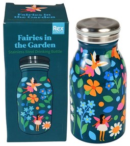Sticlă pentru copii albastră din oțel inoxidabil 250 ml Fairies in the Garden – Rex London
