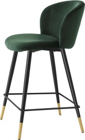 Scaun de bar design elegant LUX Counter Stool Volante, verde inchis 115738 HZ