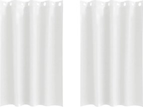 vidaXL Perdele Opaque cu Inel 2 pcs Alb pur 175 x 140 cm Poliester