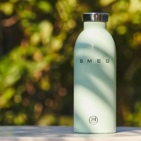 Sticla termos SMEG Clima 50's Style WBF01PG, 500 ml, Inchidere ermetica, Pereti dubli, Otel inoxidabil 18/8, Verde