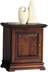 Noptieră lemn masiv nuc Ravino I, 57,8 × 47,5 × 68,2 cm