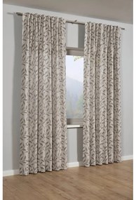 Draperie gri-bej din amestec de in 140x245 cm List – Sehlbach