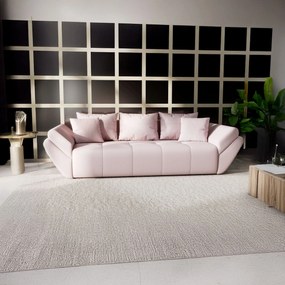 Canapea extensibilă dumonde cu ladă de depozitare si sezut confortabil din spuma high-density, Berlin Enjoy Flamingo 250x100 cm