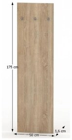 Panou cu cuier TEMPO ASISTENT 2 NEW 030, stejarsonoma
