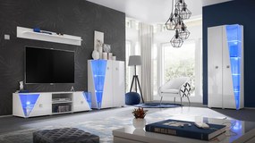 Mobilier living Eldon 29 WW EE (alb + alb ultra lucios). 1024450