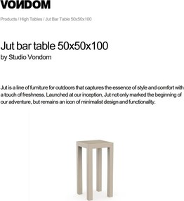 Masa de bar exterior / interior design modern premium JUT BAR TABLE 44411