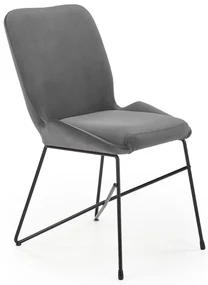 Scaun de bucaterie Kord, gri/negru