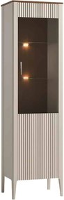 Set lemn masiv nuc Living Napoli 4 Piese Crem/