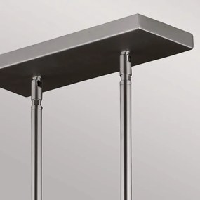 Lustră pe tijă Feiss FE-HOBSON-3P-SN HOBSON 3xE27/60W/230V