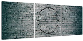 Tabloul cu perete din cărămidă (cu ceas) (90x30 cm)