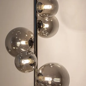Brilagi - Lampă de podea LED MILLA 7xG9/3W/230V crom negru/fumuriu