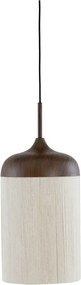 Lustră maro închis cu abajur textil ø 22 cm Dania – Light &amp; Living