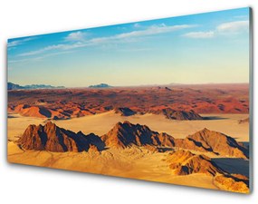 Tablouri acrilice Desert Peisaj Brun Galben