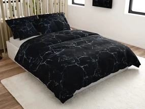 Lenjerie de pat bumbac Tempesta neagra