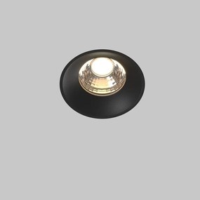 Spot LED incastrabil design tehnic Round D-11,5cm negru