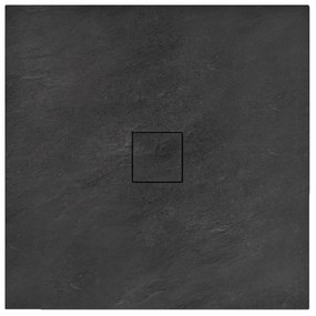 Cadita dus patrata Rea Stone 90x90 negru