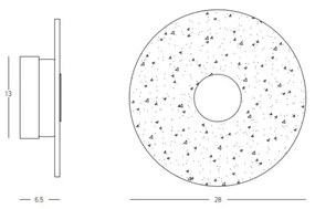 Aplica  23077 Zambelis LED, Negru, Grecia