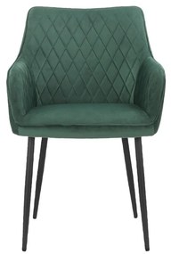 Set de scaune de sufragerie verde 2 buc. tapițat Elvira – Støraa