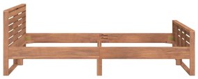 Cadru de pat, 140x200 cm, lemn masiv de tec 140 x 200 cm