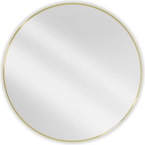 Mexen Loft oglindă baie rotundă 100 cm, ramă aurie - 9850-100-100-000-50