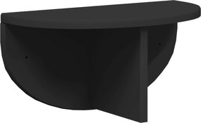 vidaXL Raft de perete Pe perete Negru 38 x 19 x 19 cm Lemn compozit