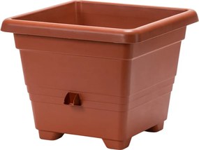 Plastia Bergamot ghiveci de flori cu auto-udare 40 x 40 cm gri deschis, 40 x 40 cm