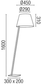 Lampadar, lampa de podea Moma 68503