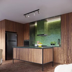 Spot Sollux SL.1371 WINX 4xGU10/10W/230V negru/crom