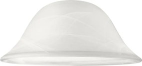 Abajur de rezervă din sticlă SFERA E27 130x300 mm alb