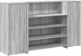 vidaXL Birou de recepție Gri Sonoma 180x50x103,5 cm Lemn prelucrat