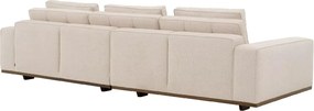 Canapea 3 locuri eleganta design LUX Aurora L, Nuoro beige