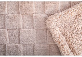 Pătură maro din micropluș/cocolino 150x200 cm Rava – Tiseco Home Studio
