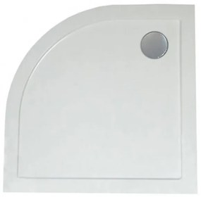 Cădiță de duș curbată, joasă, SMC, 90x90x4 cm