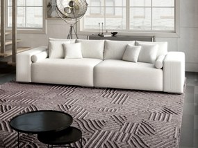 Canapea extensibilă dumonde cu ladă de depozitare si sezut confortabil din spuma high-density, Marbela Zoom Cream XXL 295x100 cm