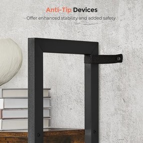 Bibliotecă NAVARO maro/negru