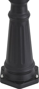 Felinar clasic de exterior negru 220cm IP44 - Big