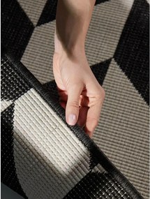 Covor pentru exterior și interior negru/crem 120x170 cm Haringey Terrick – Ted Baker