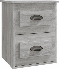 vidaXL Noptieră suspendată pe perete, gri sonoma, 41,5x36x53 cm