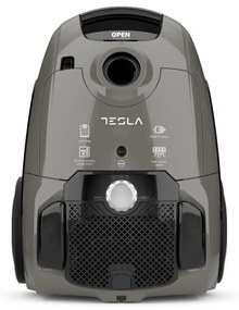 Aspirator cu sac Tesla BG300G, 800W, 3.5 L, Filtru HEPA lavabil, 76 dB, Gri