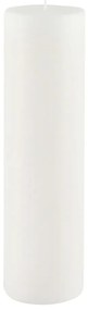 Lumânare Ego Dekor Cylinder Pure, timp de ardere 75 h, alb