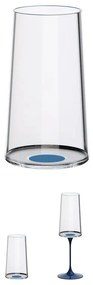 Set 2 pahare de cristal Trebonn SplitGlass 2025132, 320 ml, Ø7.8x12.5 cm, Posibilitate atasare picior, Albastru