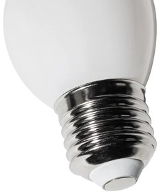 Set 5 becuri E27 dimbare LED lamp P45 opaal glas 3W 250 lm 3000K
