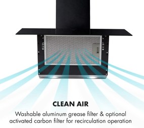 Laurel 60, hotă, 60 cm, 350 m³/h, LED touch, negru