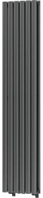 Grătar decorativ Mexen Dallas 1600 x 360 mm, 1039 W, antracit - W214-1600-360-00-66