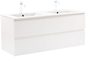 Dulap inferior Vario Forte 120 cu lavoar alb-alb
